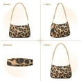 thumbnail image 2 of Hand Paint Leopard Print Womens Chain Shoulder Bag Tote Handbag Clutch Hobo Purse with Zipper for Travel Casual, 2 of 7