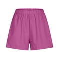 thumbnail image 4 of High Waist Summer Shorts For Women Loose Fit Casual Beach Wide Leg Comfortable Elastic Waistband Breathable Lightweight Everyday Travel DenimRD2S, 4 of 4