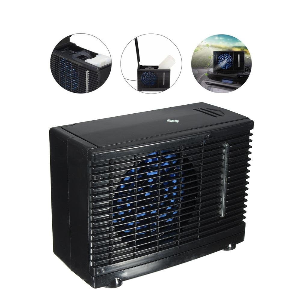 Qiterr Car Cooling Fan Portable 12V Car Truck Home Mini Air Cooler Evaporative Water Cooling Fan 