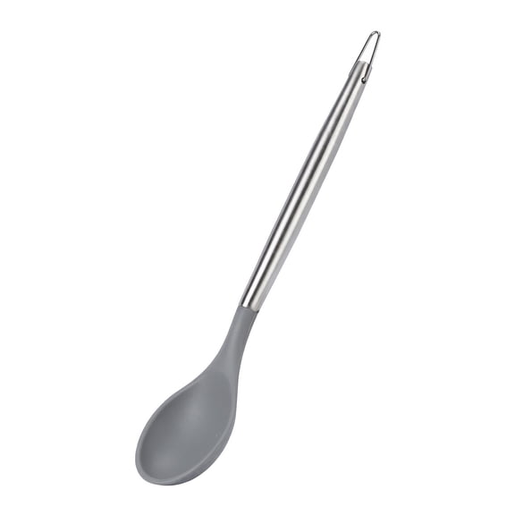 Unique Bargains Durable Non Stick Cookware Heat Resistant Silicone Spoon 13.6" x 2.8"