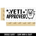 thumbnail image 2 of Yeti Approved Teacher Student School Self-Inking Rubber Stamp Ink Stamper - Sky Blue Ink - Small 1-1/2 Inch, 2 of 7