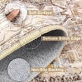 thumbnail image 3 of Washable Runner Rug, 3x10 Non-Slip Boho Vintage Hallway Rug with Rubber Backing, Low Pile Faux Wool Distressed Carpet Runner for Bedroom, Kitchen, Laundry, Entrance, 3 of 7