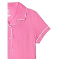 thumbnail image 5 of Wonder Nation Girls Button Front Sleep Coat Set Pajama, 2-piece, Sizes 4-18 & Plus, 5 of 6