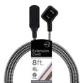 thumbnail image 1 of Cordinate Designer, Extension Electrica de 3 salidas polarizadas, Cable Trenzado de 2.4 m (8 pies),, 1 of 6