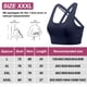 thumbnail image 2 of Ropa interior deportiva de alto impacto para mujer, ropa interior deportiva para correr con tiras cruzadas en la espalda, ropa interior con copas desmontables - Azul marino, 2 of 5