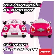 Huffy 6V Disney Minnie Mouse Convertible Ride-On Car with Remote Control, Ages 3-7, Kids, Pink
