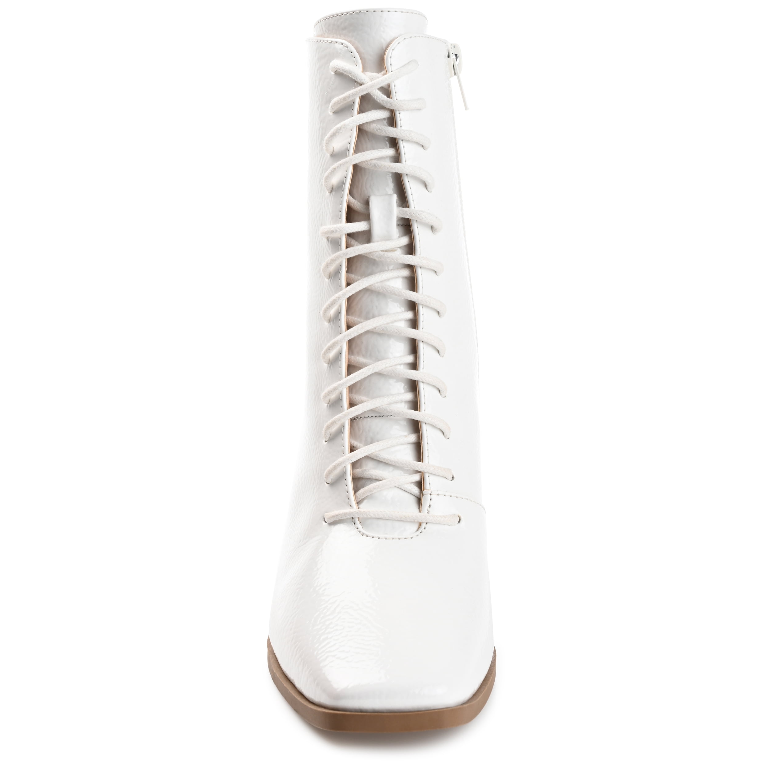 Journee Womens Covva Inside Zip Stacked Heel Booties, Widths Available