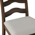 thumbnail image 6 of Castle Place Simple Timeless Wooden Dining Chair, Set of 2, Brown, 6 of 8