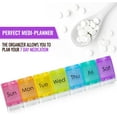 thumbnail image 5 of MEDca 7-Day Pill Organizer with Snap Lids, Weekly Medication Holder, 5 of 8