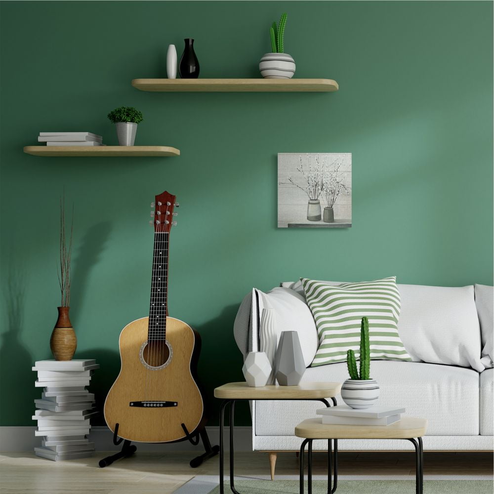 Stupell Industries Willow Flower Still Life Neutral Grey Painting Canvas Wall Art by Julia Purinton