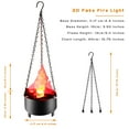 thumbnail image 6 of 3D Fake Fire Flame Hanging Lamp 110V Artificial Flickering Flame Campfire 3D Decorative Stage Effect Light for Christmas Party Festival Decoration (1 PACK), 6 of 11