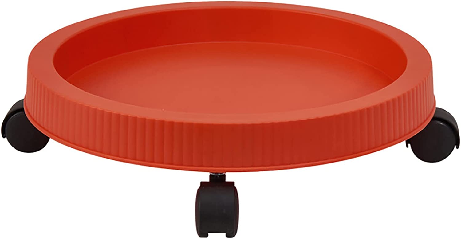 UMMH Plant Pallet Caddy Rolling Flower Pot Base Round Flower Pot Mover