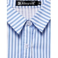 thumbnail image 2 of CamiDe Mujer Con Cuello De SolaY Mangas Largas Enrolladas Con Botones Azul claro M, 2 of 5