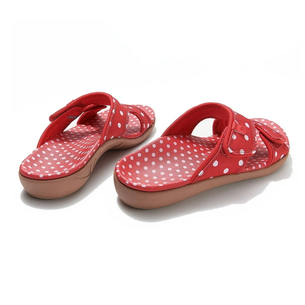 Pisexur Women s Adjustable Slides Sandal Slipper with Memory Foam