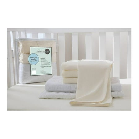 American Baby Company Mini Crib Starter Kit - Ecru