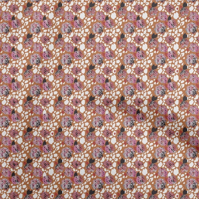 oneOone Georgette Viscose Orange Fabric Texture Sewing Craft Projects Fabric Prints By Yard 42 Inch Wide
