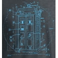 thumbnail image 2 of Vitruvian Call Box by Leonardo Da Vinci T-Shirt, 2 of 4