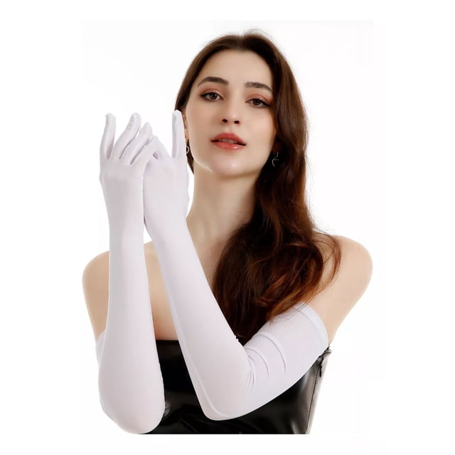 Guantes Largos Dama Elegante Boda Fiesta Disfraz Accesorio