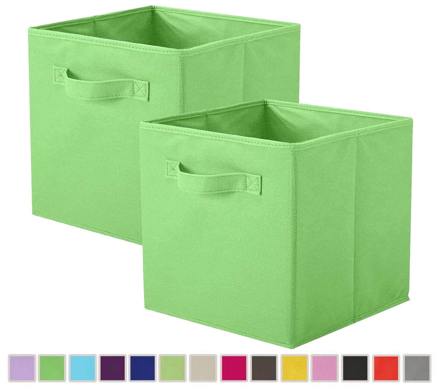 PinkSheep Foldable Fabric Storage Cube Bins, 11" Cube Organizer Basket