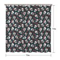 thumbnail image 5 of Green Skull Rose Pattern Shower Curtain 72"x72" ,Bathroom Decorative Shower Curtains Set with 12 Hooks,Modern Waterproof Washable Shower Curtain, 5 of 6