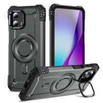 ELEHOLD for Motorola Moto G (2023) Case, Compatible with Mag safe Accessories, Strong Magnetic Military-Grade Drop Protection Invisible Kickstand Shockproof Protective Phone Case,Gray