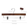 thumbnail image 3 of Perchas de madera para pantalones, faldas y pantalones Nature Smile, 10 unidades, 3 of 8