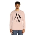 thumbnail image 3 of Effete Feline Claw Marks Scratch Long Sleeve Crewneck Tee, 3 of 4