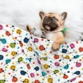 thumbnail image 3 of Pofeuu Ladybugs And Flowers Print Puppy Blanket,Dog Blankets,Pet Blanket Cozy Cat Blankets for Indoor Cats, Fuzzy Pet Blanket for Kitten Doggy Dog Blankets-Large, 3 of 8