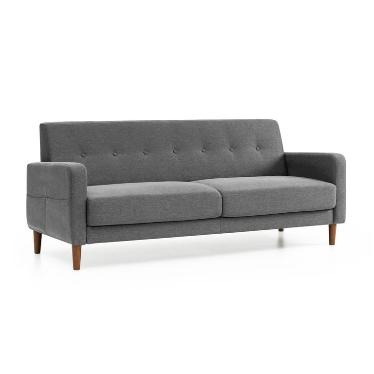 Sobaniilo 47 Small Modern Loveseat Sofa, Mid Century Linen Fabric