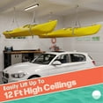 thumbnail image 6 of Rad Sportz Overhead Kayak Hoist with 125lb Capacity for 12ft Ceilings, Gray, 6 of 8