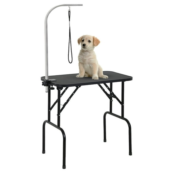 ZOPan 32in 36in Dog Grooming Table Foldable Home Pet Bathing Station Adjustable Height,No Mesh Tray