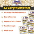 thumbnail image 3 of 2.5oz Popcorn Machine Popcorn IRF13 Packets - All-in-One Movie Theater Style Kernels, Salt, and Oil Packs by Great Northern Popcorn (24 Case), 3 of 3