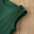 thumbnail image 6 of CheerKidz Summer Toddler Baby Girls and Boys Striped Sleeveless Jumpsuit Romper Strip Cloth Design for Stylish and Comfortable Wear 0-12 Months(Green,3-6 Months), 6 of 9