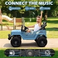 thumbnail image 2 of East doll 12V Ride on Toys for Toddlers, Electric Car for Kids, Kids Car with Remote Control, Bluetooth, Music, 3 Speeds for Kids Gifts, Blue, 2 of 7