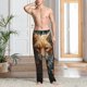 thumbnail image 2 of Balery Floral Fox Pantalones de pijama para hombre, pijama ultraligero, pantalón de descanso-Medium, 2 of 6