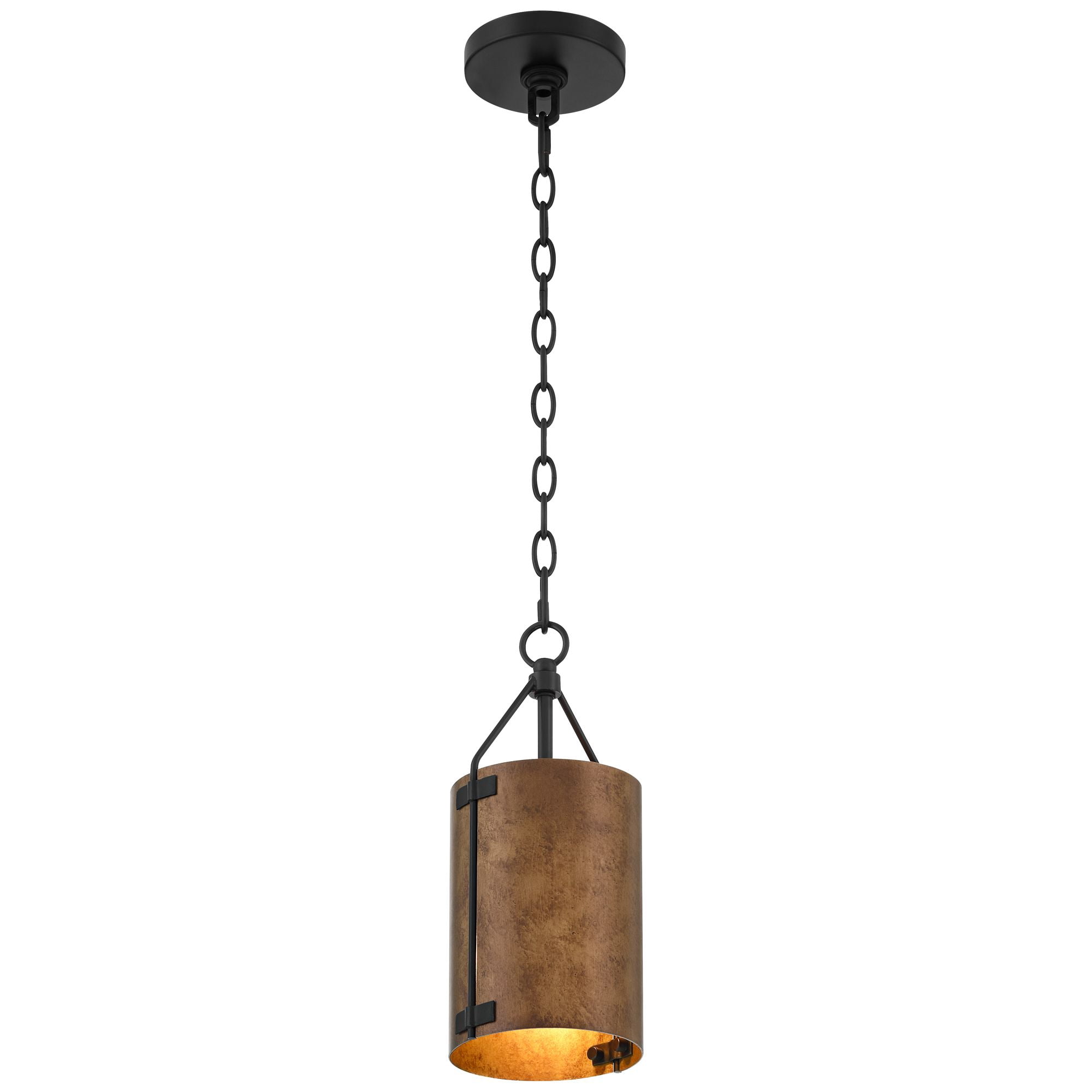 Possini Euro Design Julian 6" Farmhouse Rustic Pendant Ceiling Light Fixture Dining Room Over Table Drum Black Bronze Finish Mini