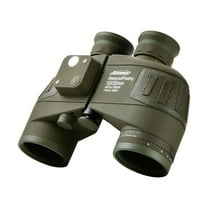 10X High Power Marine Binoculars 50mm FMC Lens Bak4 Prism with Compass Rangefinder Waterproof for Hunting Boating