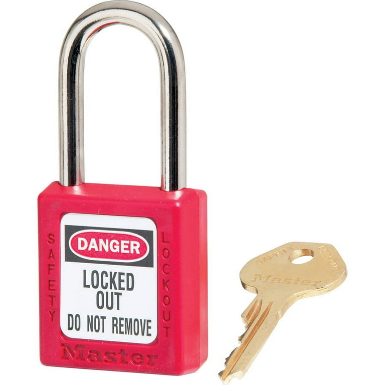 Master Lock Danger Red Safety Padlock - 0.25 Master Lock Danger Red Safety Padlock - 0.25