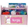 Personalized Girl Bunny Toy Caddy
