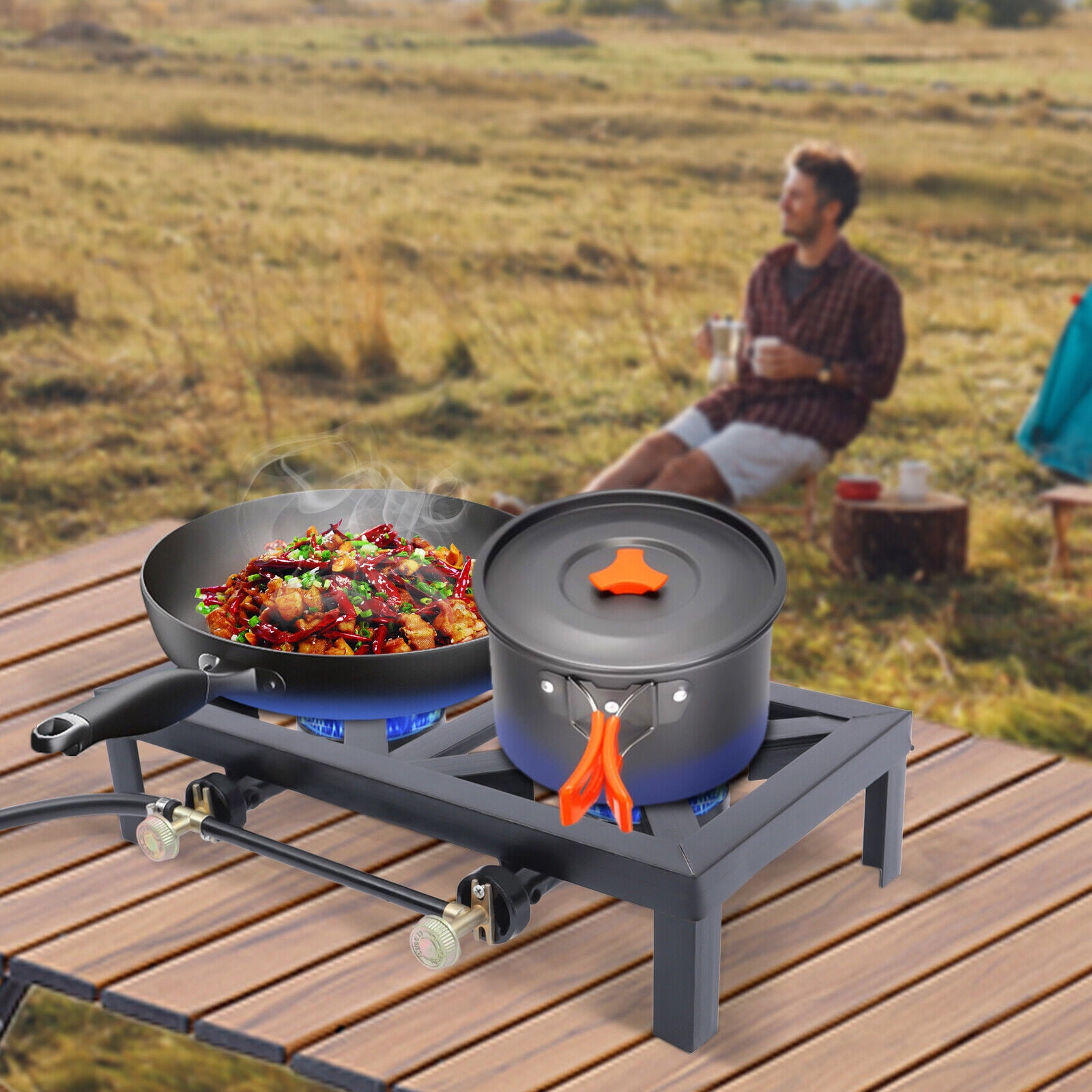 Denest 2-Burner 8000 Watts Propane Outdoor Stove