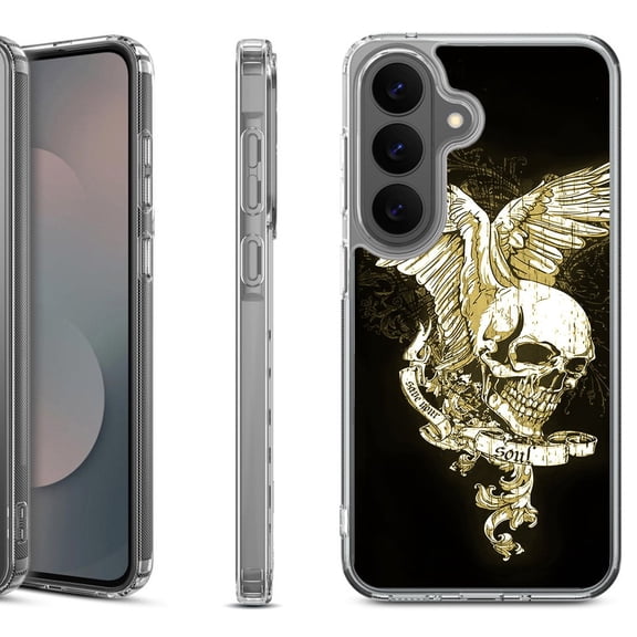 Shockproof Phone Case for Samsung Galaxy A37 5G, by OneToughShield - Wing Skull