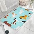 thumbnail image 3 of Cartoon Dog Flannel Non Slip Door Rugs,Washable Door Mats Indoor,Decorative Door Mats,Dirt-Resistant and Absorbent Doormat for Entrance,Bedroom,Kitchen,Bathroom,31.5x17in(80x43cm), 3 of 4