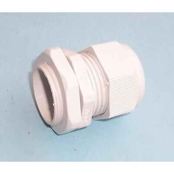 PRO POWER - M32 IP68 Nylon Cable Gland White - Single Pack