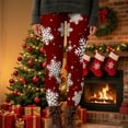 thumbnail image 2 of Stamzod Womens Christmas Plus Size Leggings Xmas Snowflake Stretch Gym Pants Women Holiday Casual Yoga Leggings Wine Y XXXL, 2 of 5