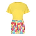 thumbnail image 4 of Fankiway Ensemble de Vêtements d'Été à Imprimé Floral pour Femmes, Mode Décontractée, Ensemble 2 Pcs, 4 of 9