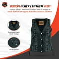 thumbnail image 2 of Daniel Smart XS to 5XL Women Leather Vest Unique Leather Vest with laced up Sides Detailed Leather Vest with Multifunctional Pockets, 2 of 7