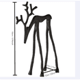 thumbnail image 6 of Black Cast Iron Abstract Reindeer Statue, Minimalist Metal Deer Sculpture, Tabletop Mantel Christmas Home Decor Ornament, 6 of 6