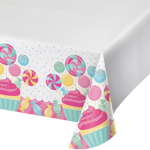 Candy Bouquet 48" x 88" Plastic Tablecloth