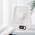 thumbnail image 4 of USB Small Fan Desktop Foldable Charging Office Digital Display Small Super Silent Hanging Stand Features Fan Blade Material Plastic Additional Functio, 4 of 8