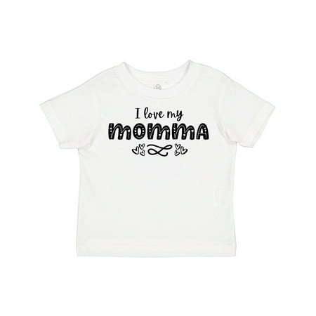 

Inktastic I Love My Momma with Hearts Boys or Girls Toddler T-Shirt